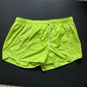 Athleta Bright Lime Shorts